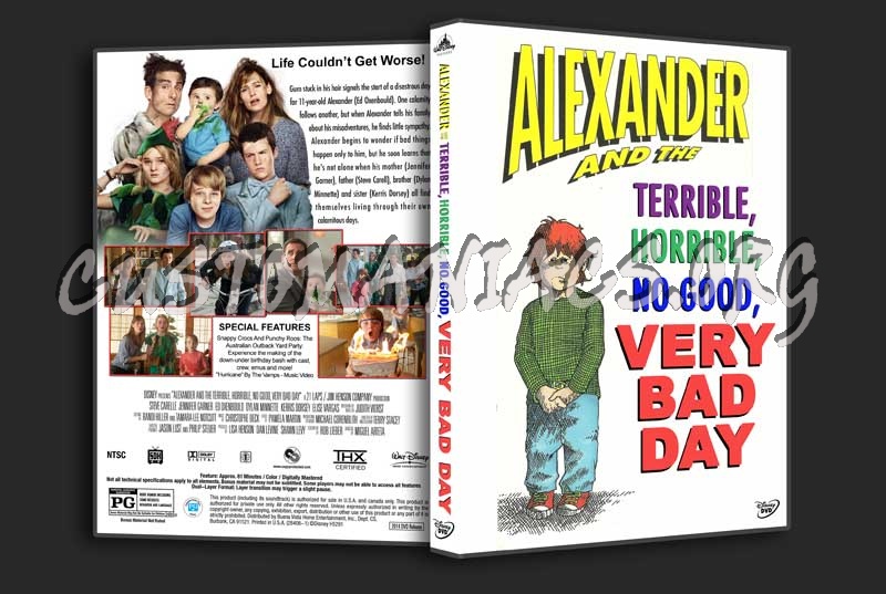 Alexander and the Terrible, Horrible, No Good, Very Bad Day dvd cover