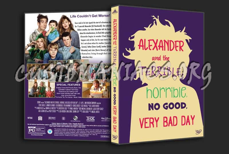 Alexander and the Terrible, Horrible, No Good, Very Bad Day dvd cover