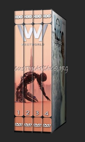 Westworld 4 seasons with spine dvd cover