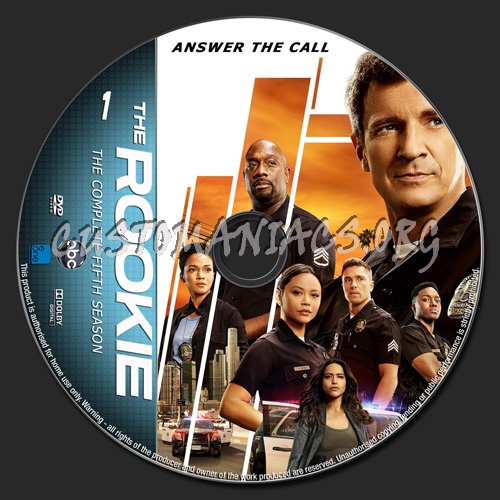 The Rookie Season 5 dvd label