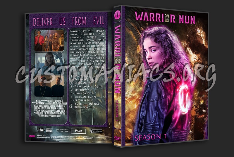 Warrior Nun Season 1 dvd cover