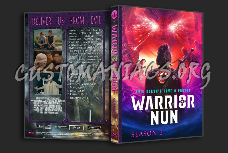 Warrior Nun Season 2 dvd cover