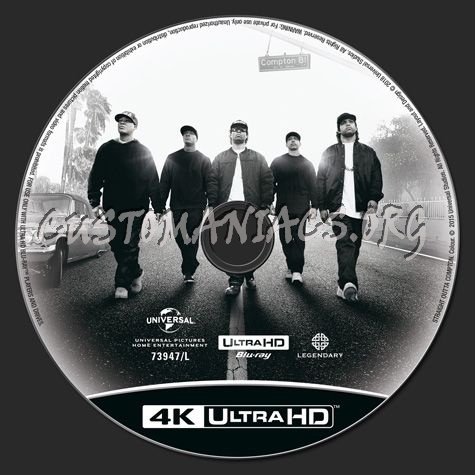 Straight Outta Compton 4K blu-ray label