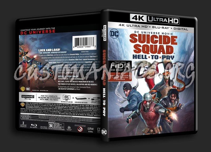 Suicide Squad Hell to Pay 4K blu-ray cover