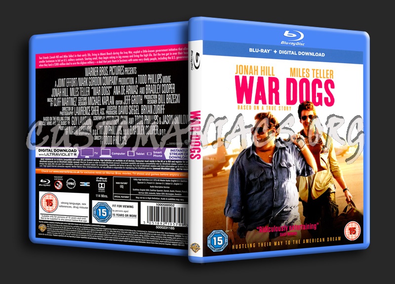 War Dogs blu-ray cover