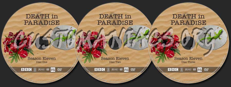 Death In Paradise - Season 11 dvd label