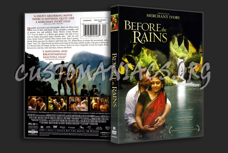 Before the Rains dvd cover