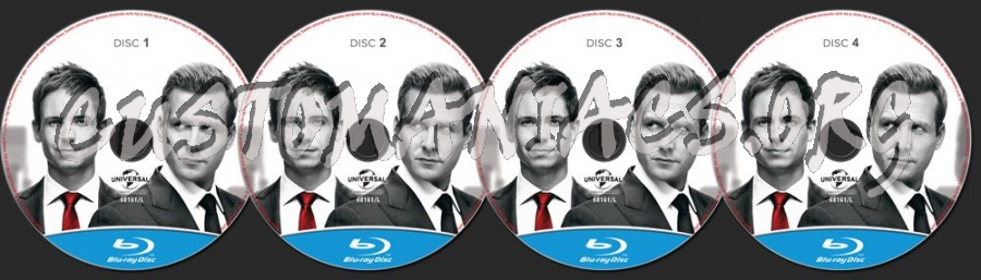 Suits Season 2 blu-ray label