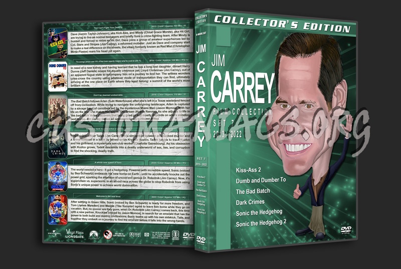 Jim Carrey Filmography - Set 7 (2013-2022) dvd cover