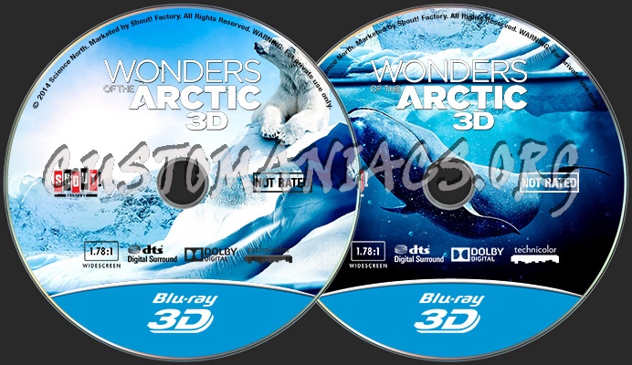 Wonders of The Arctic 2014 Bluray 3D blu-ray label