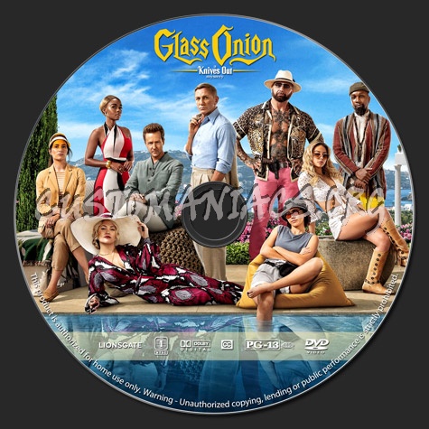 Glass Onion: A Knives Out Mystery dvd label