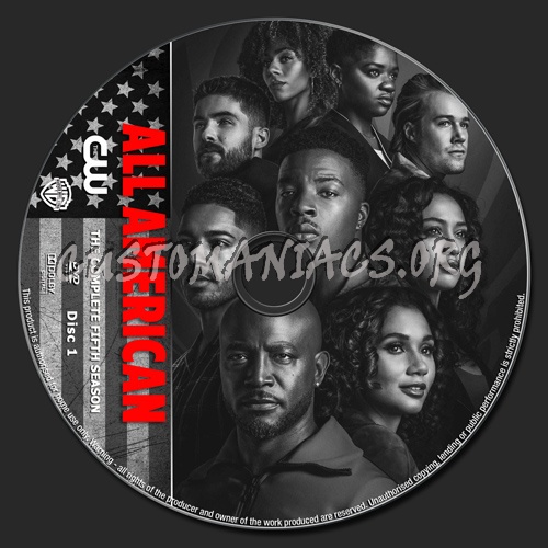 All American Season 5 dvd label