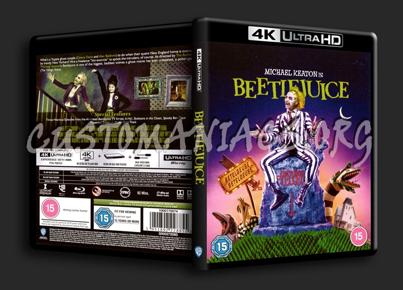 Beetlejuice 4K blu-ray cover