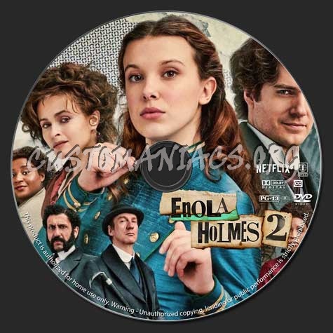 Enola Holmes 2 dvd label