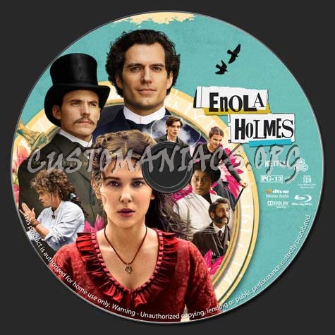 Enola Holmes blu-ray label