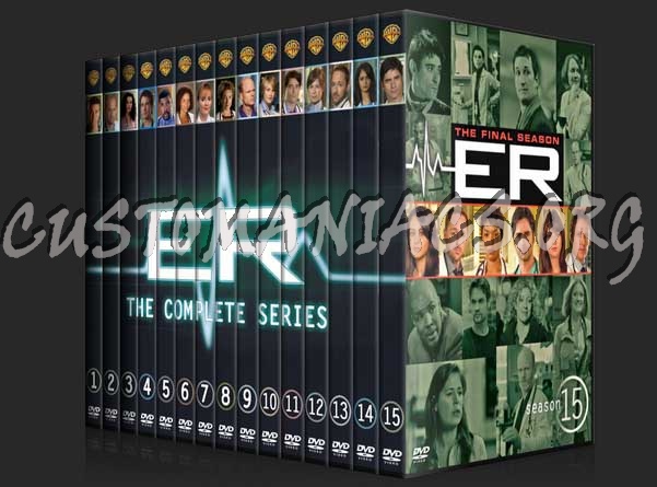 ER - The Complete Series (spanning spine) dvd cover - DVD Covers 