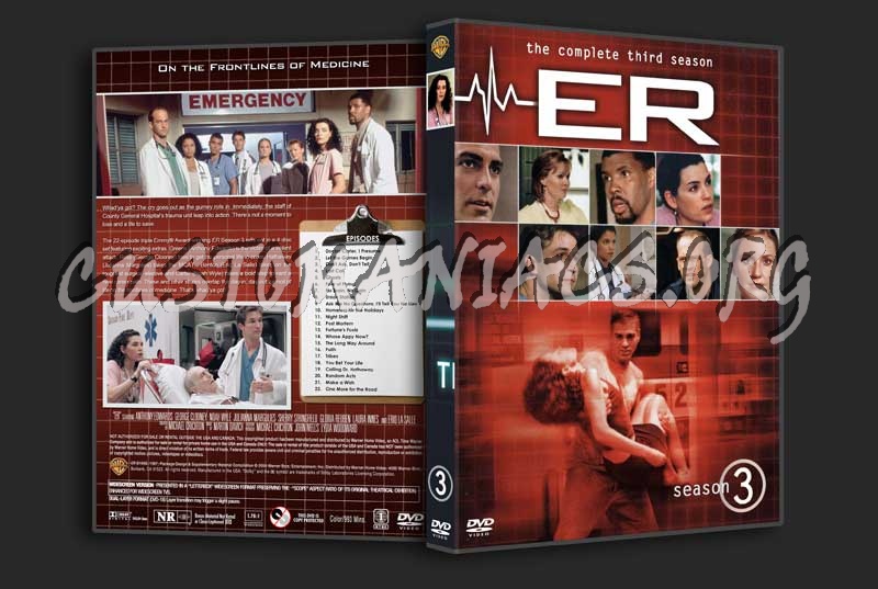 ER  - The Complete Series (spanning spine) dvd cover