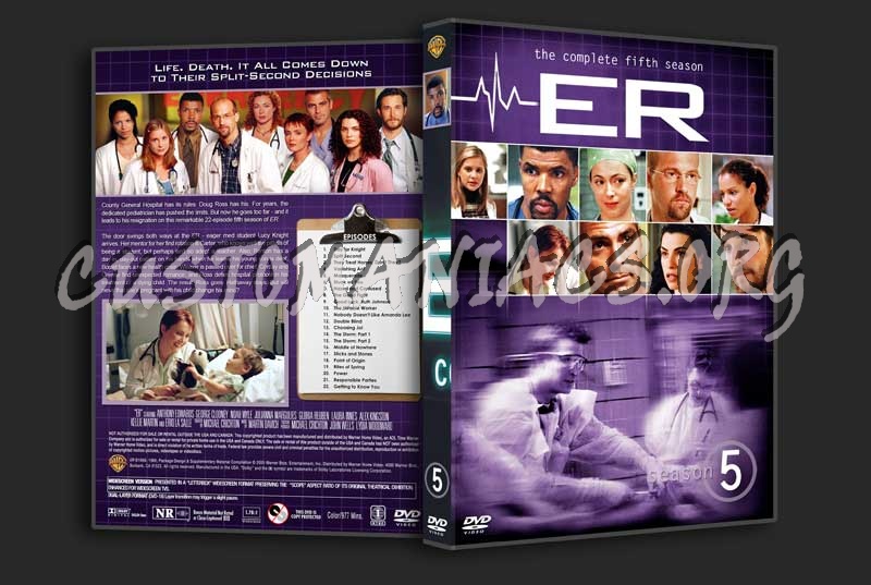 ER  - The Complete Series (spanning spine) dvd cover