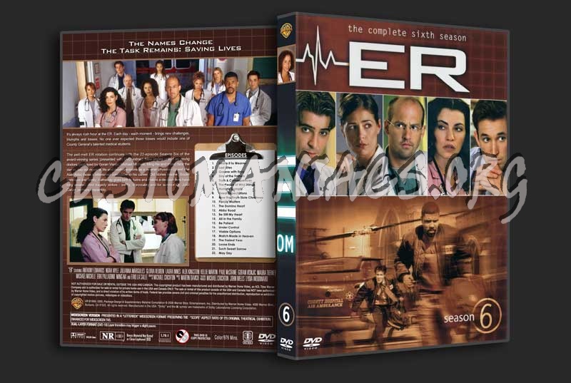 ER  - The Complete Series (spanning spine) dvd cover