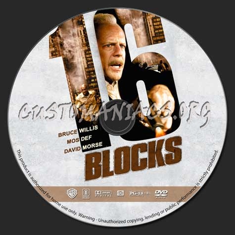 16 Blocks dvd label