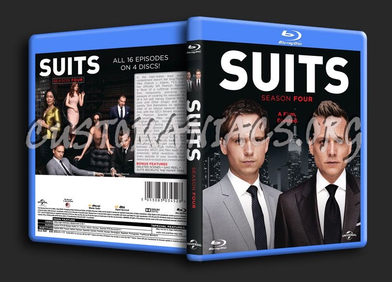 Suits Season 4 blu-ray cover