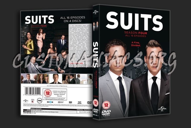 Suits Season 4 dvd cover