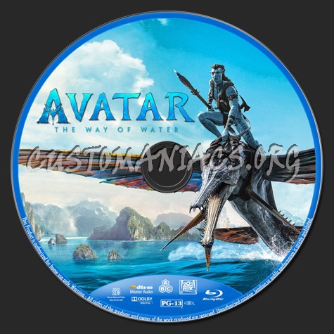 Avatar: The Way of Water blu-ray label