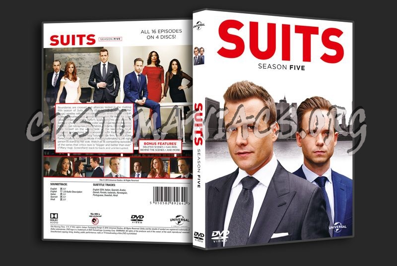 Suits Season 5 dvd cover