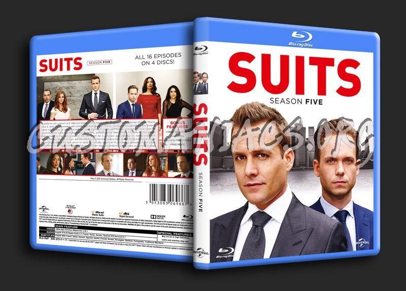 Suits Season 5 blu-ray cover