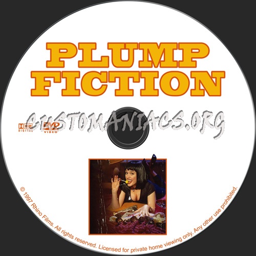 Plump Fiction dvd label