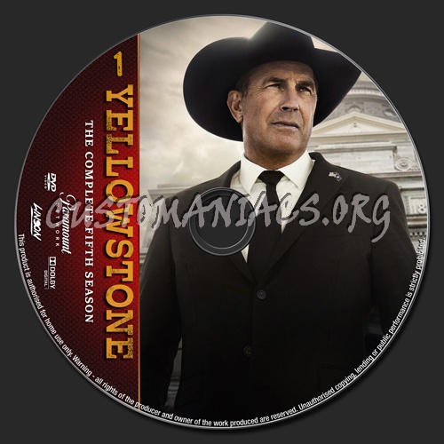 Yellowstone Season 5 dvd label