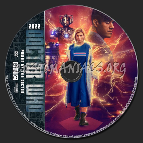 Doctor Who Power Of The Doctor dvd label