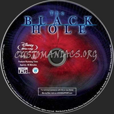 The Black Hole (1979) blu-ray label