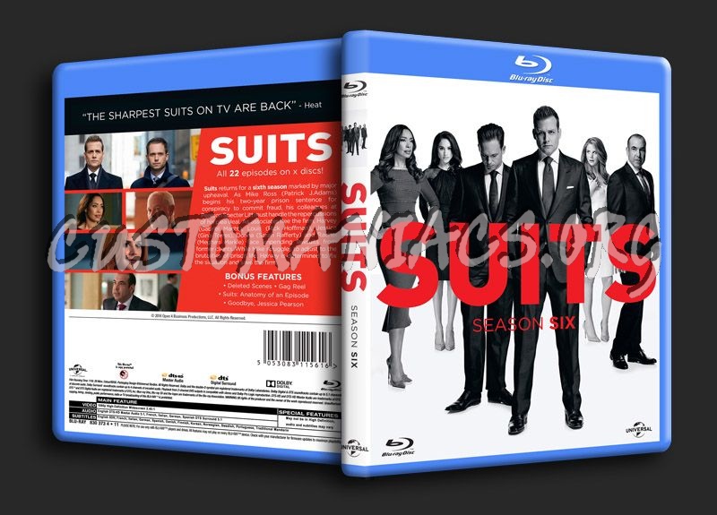 Suits Season 6 blu-ray cover