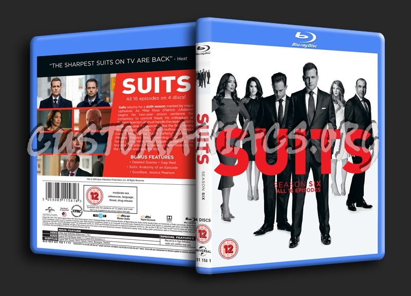 Suits Season 6 blu-ray cover