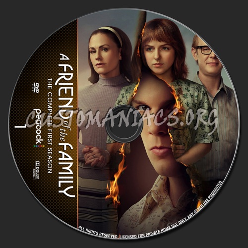 A Friend Of The Family Season 1 dvd label