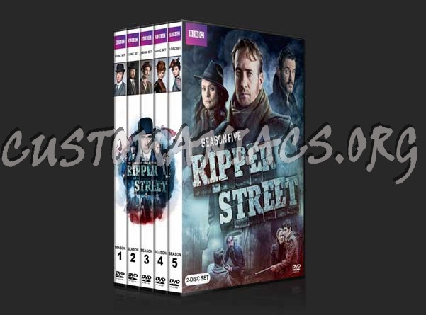 Ripper Street - The Complete Series (spanning spine) dvd cover