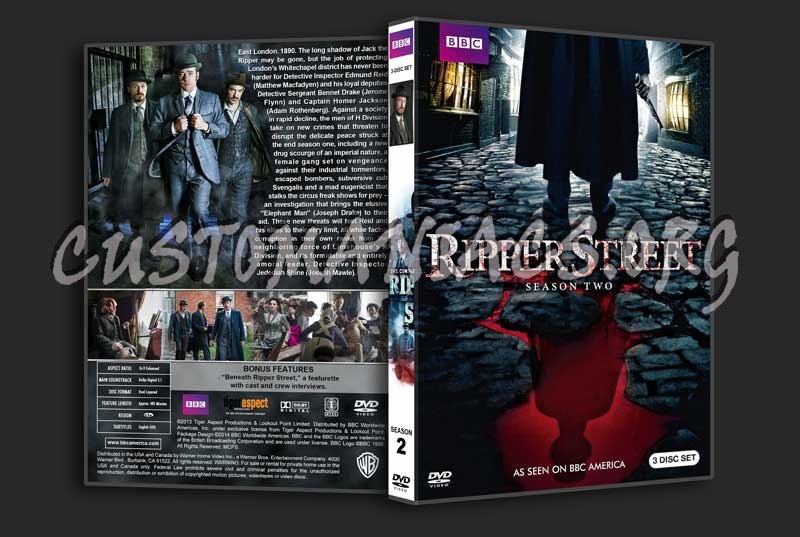 Ripper Street - The Complete Series (spanning spine) dvd cover