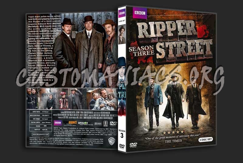 Ripper Street - The Complete Series (spanning spine) dvd cover