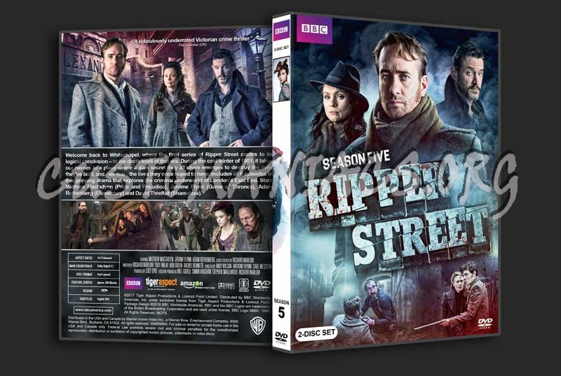 Ripper Street - The Complete Series (spanning spine) dvd cover