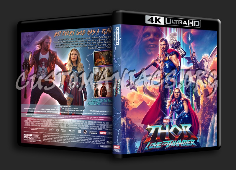 Thor: Love And Thunder 4k dvd cover