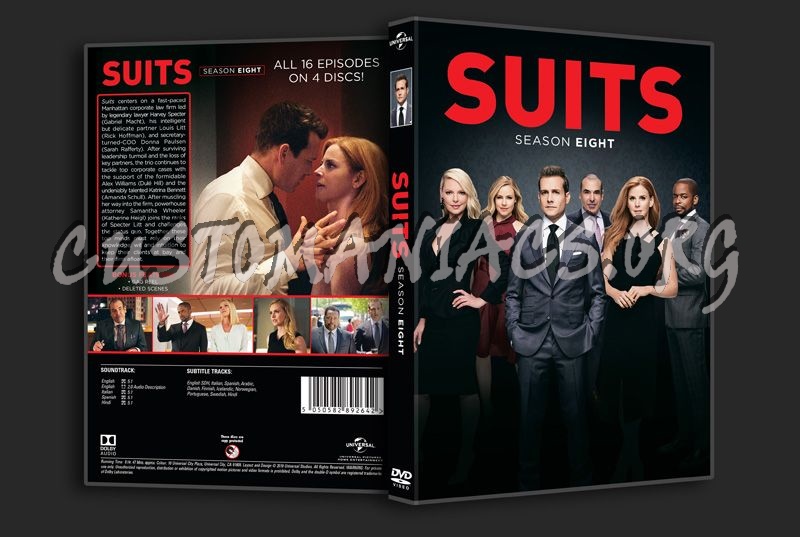 Suits Season 8 dvd cover