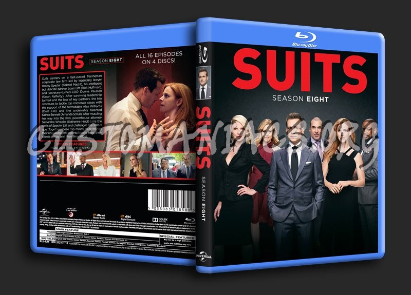 Suits Season 8 blu-ray cover