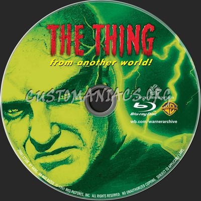 The Thing from Another World (1951) blu-ray label