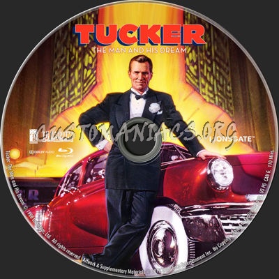 Tucker The Man and His Dream (1988) blu-ray label