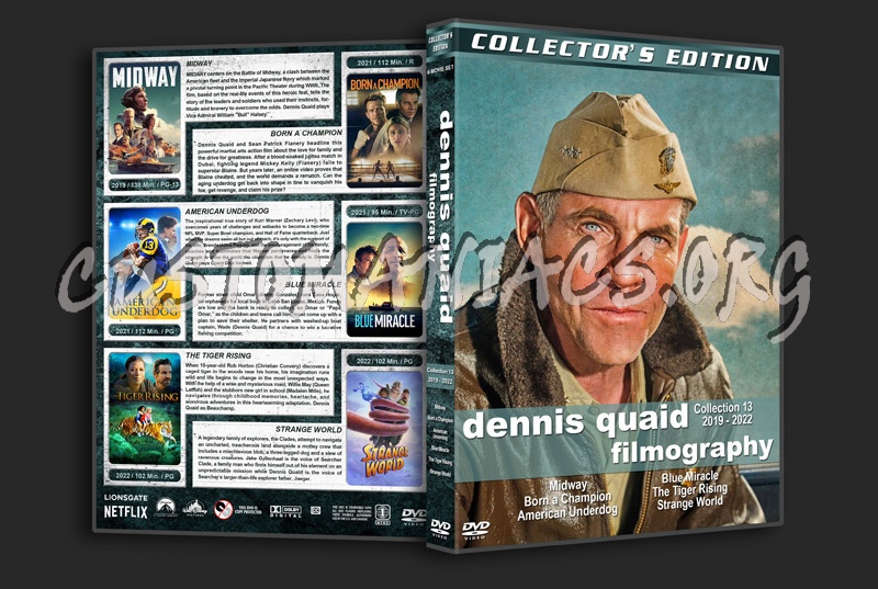 Dennis Quaid Filmography - Set 13 (2019-2022) dvd cover