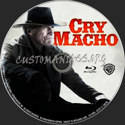 Cry Macho (2021) blu-ray label