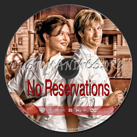 No Reservations dvd label