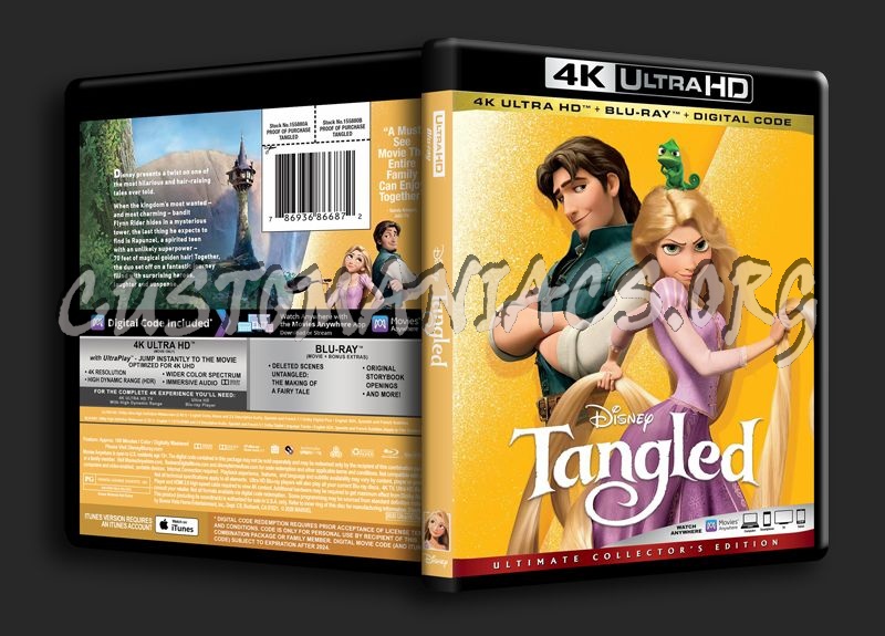 Tangled 4K blu-ray cover