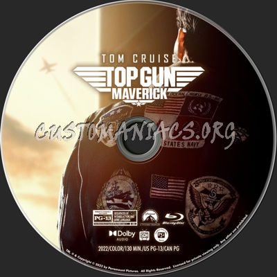 Top Gun: Maverick (2022) blu-ray label